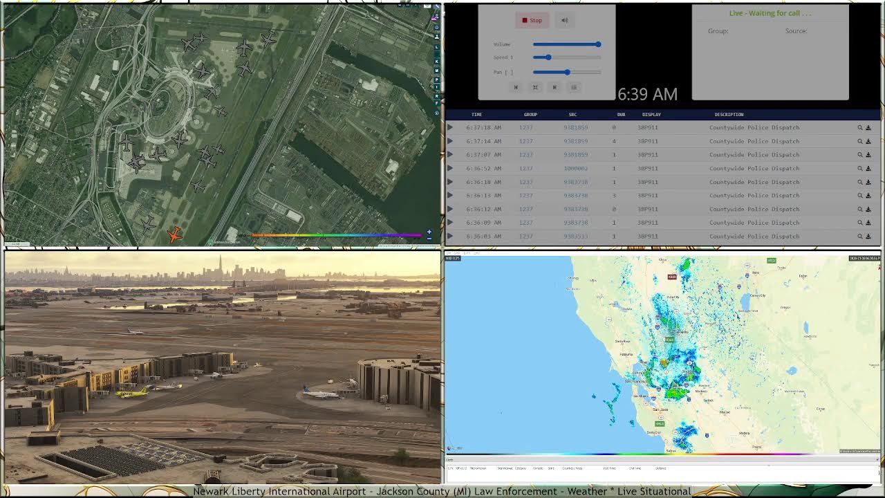 Newark Liberty International Airport - Jackson County (MI) Law Enforcement - Weather * Live