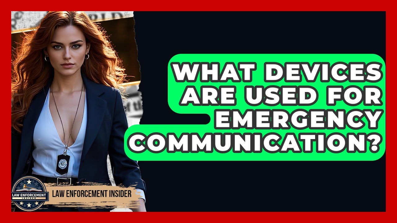 What Devices Are Used For Emergency Communication? - Law Enforcement Insider