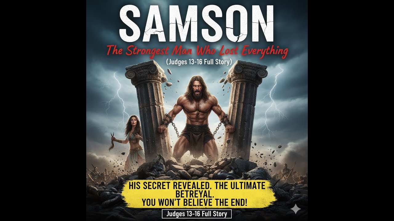 SAMSON: The Strongest Man Who Lost Everything (Judges 13-16 Full Story)