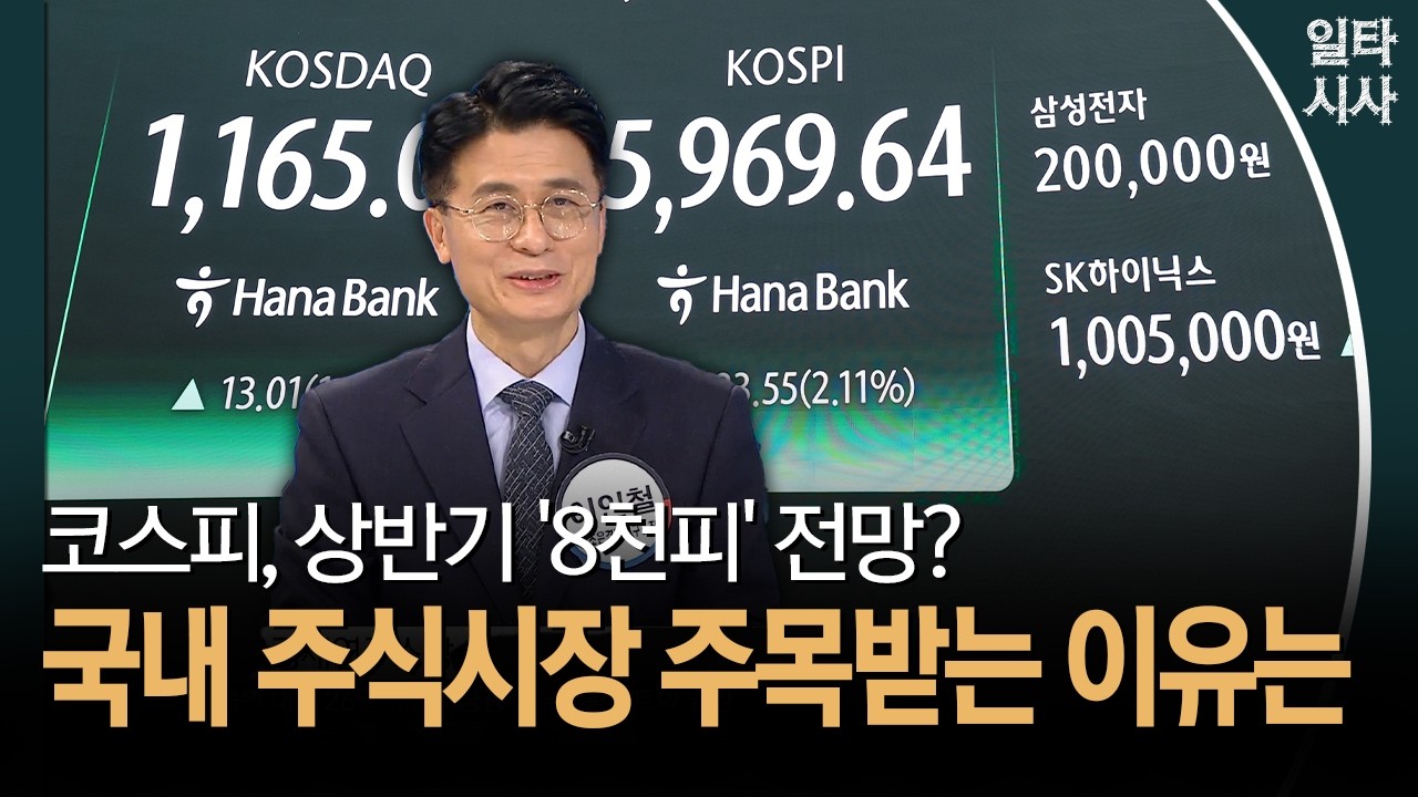코스피, 상반기 '8천피' 전망?... 국내 주식시장 주목받는 이유는