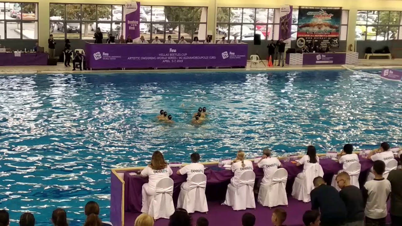 GREECE   Free Combination Final   FINA Artistic Swimming World Series 2019 #2 Alexandroupolis