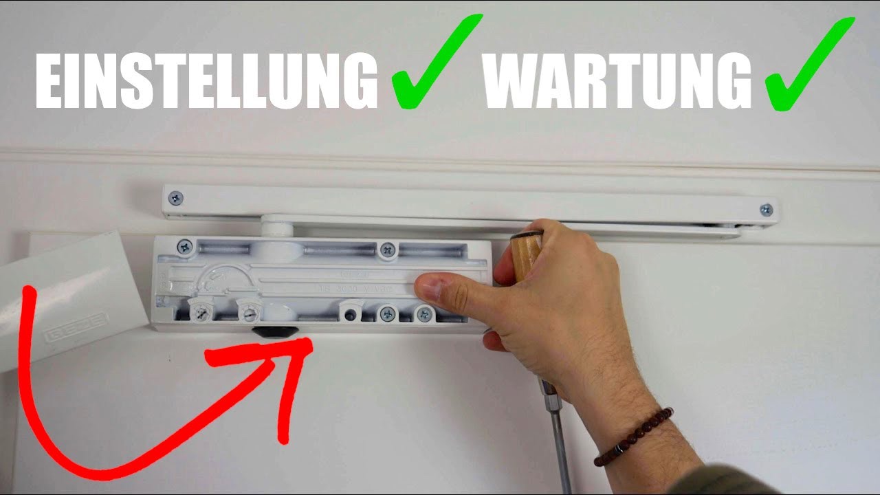 Wie stelle ich einen Türschließer ein? | MrHandwerk