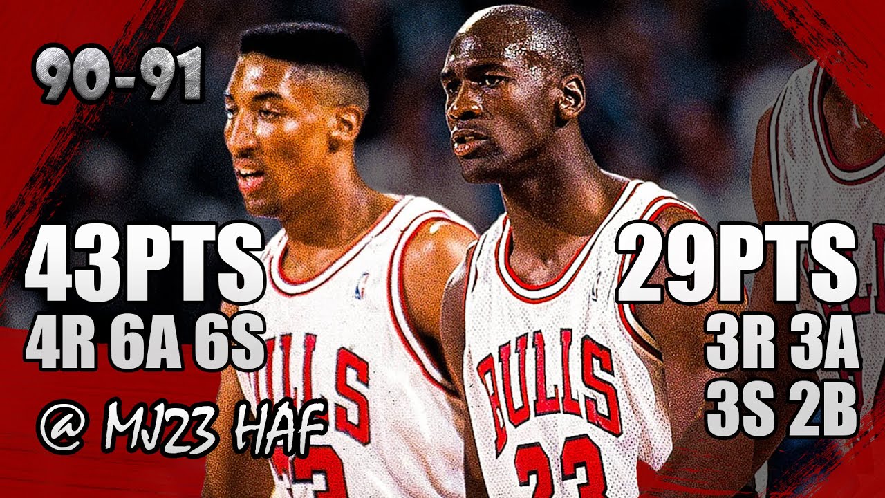 Michael Jordan & Scottie Pippen Highlights vs Hornets (1991.02.23) - 72pts Total! UNSTOPPABULL!