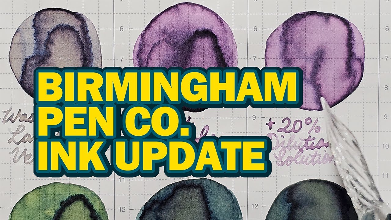 Birmingham Pen Co. Ink Update | Cold Snap & Washed Lavender Fountain Pen Ink
