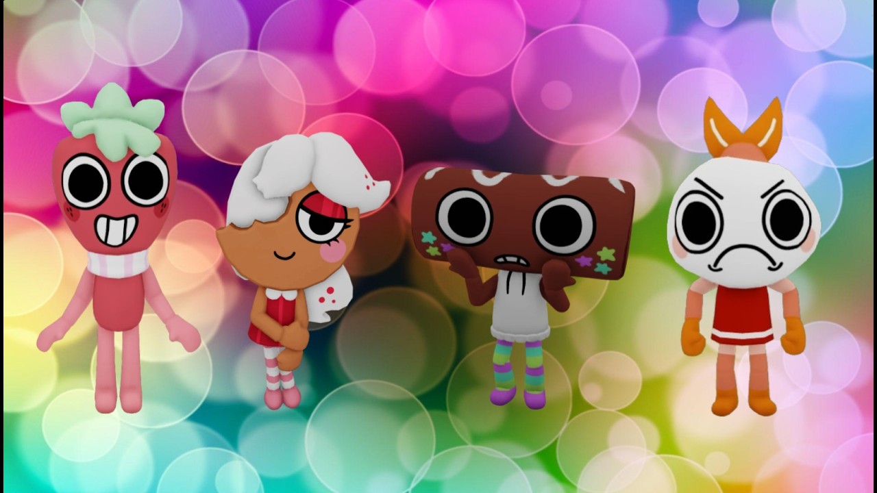 Wii Party U: Feed Miis (Coffee Shop) with Sprout, Ginger, Cosmo, and Shrimpo