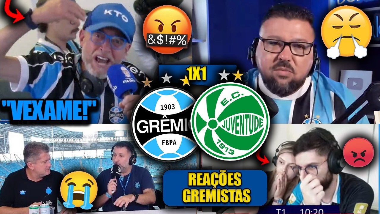 REAÇÕES dos GREMISTAS - GRÊMIO 1x1 JUVENTUDE - GAUCHÃO 2026 - REACT VAMOS RIR DO FARID!