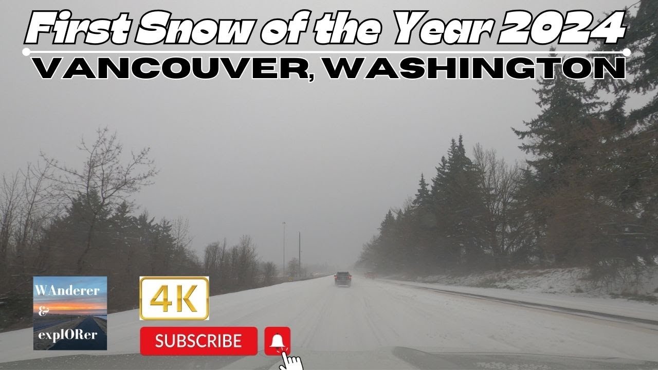 First Snow ❄️ of the Year 2024 | Driving Tour | Vancouver, Washington