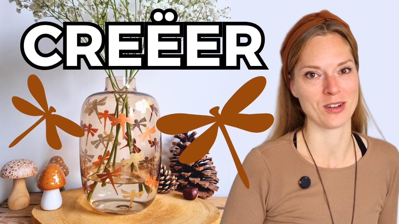 Zo kun je een vaas decoreren met libellen! | Van perfectionisme naar plezier #8