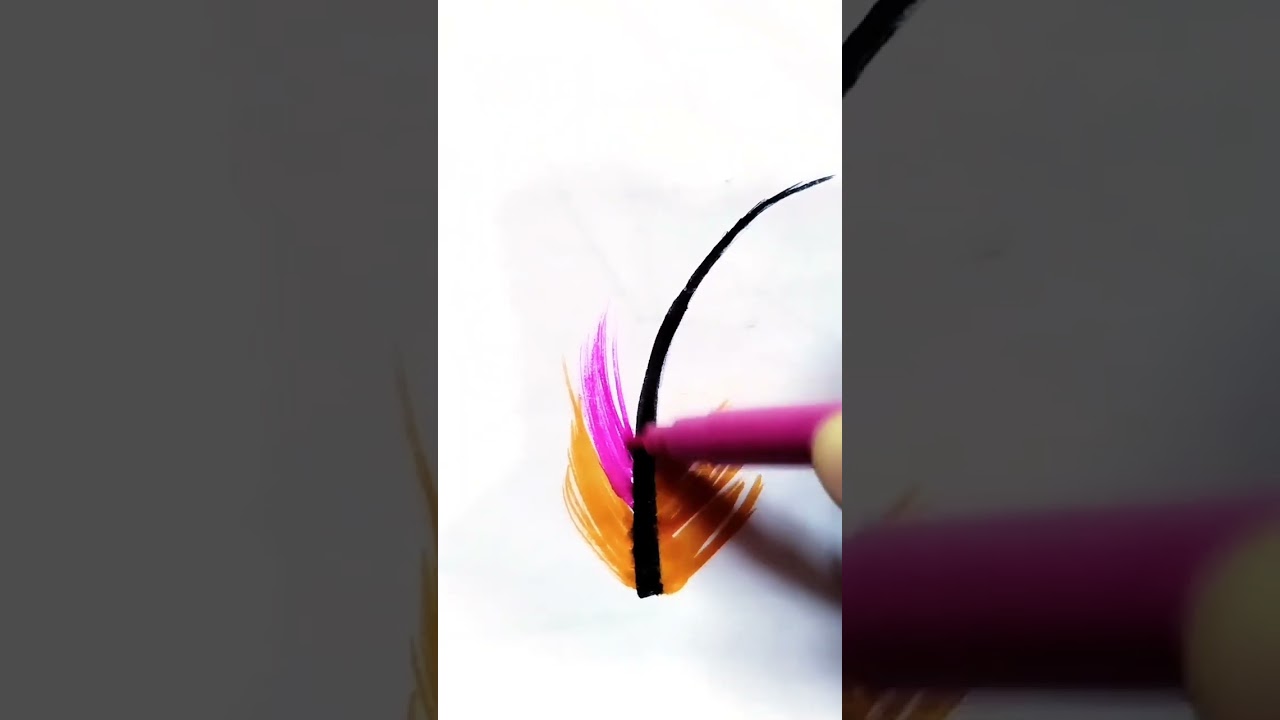 How To Draw Quill🌈#youtubeshorts #shorts #drawing #quill#art #penting @julekha_creativity