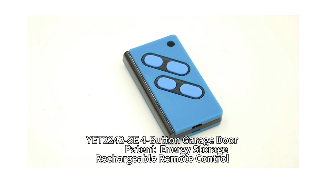 YET2242-SE 4-button garage door patent energy storage rechargeable remote control