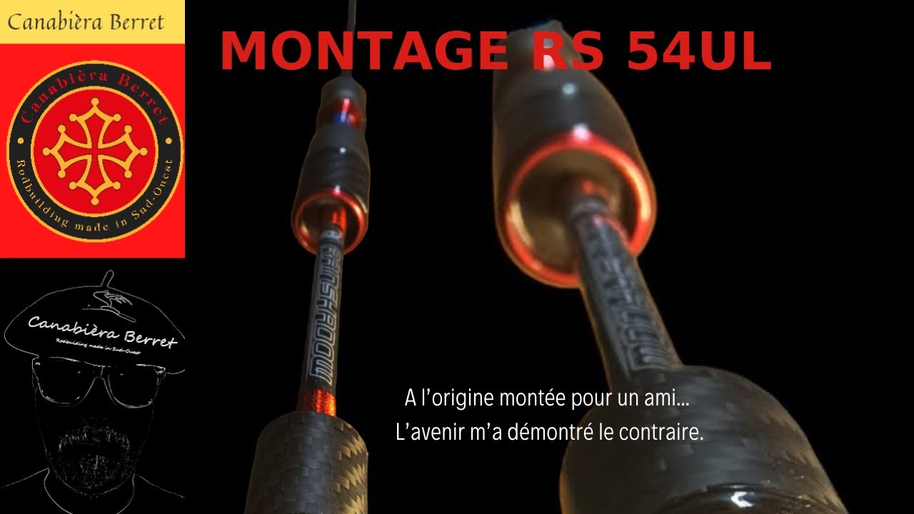 Montage du blank Rainshadow RS54UL - Rodbuilding