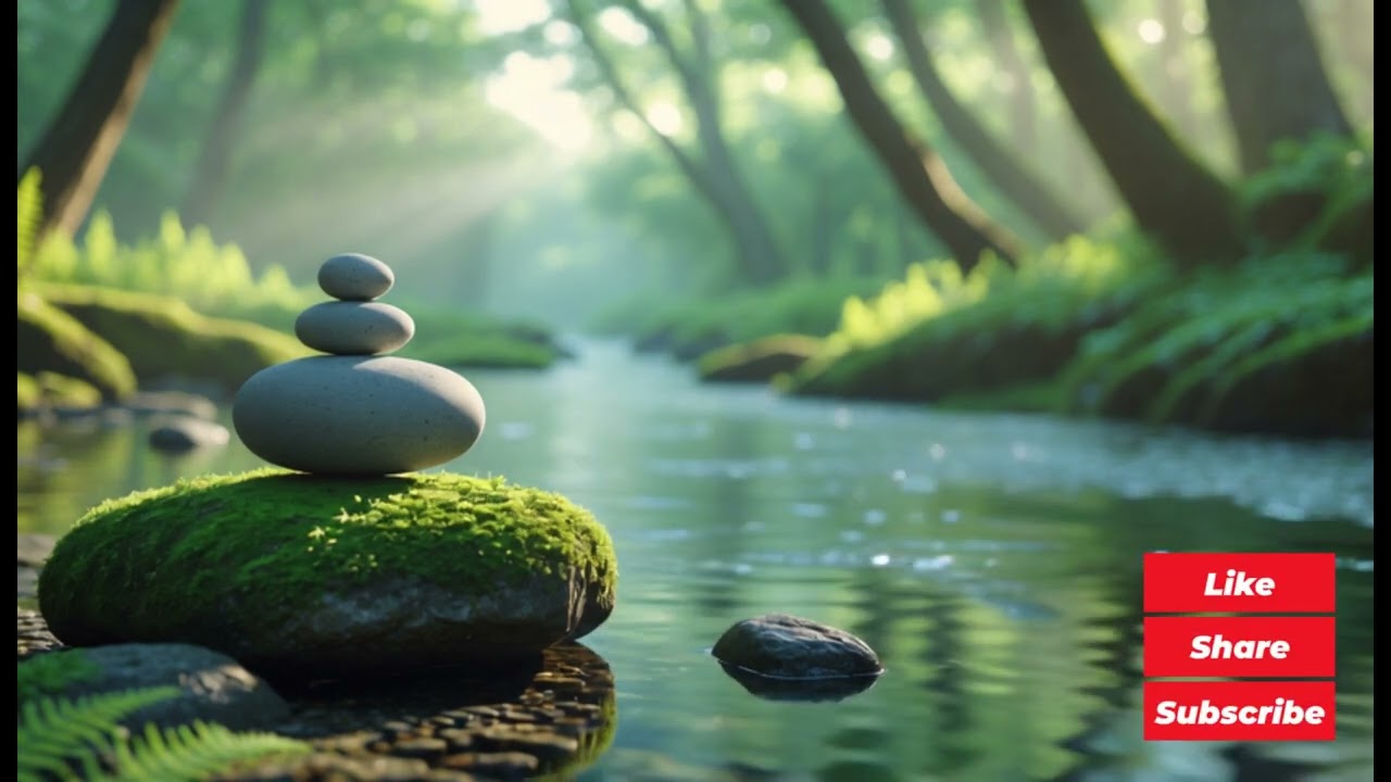 432Hz Healing River | 1 Hr Gentle beats to Calm an Overstimulated Mind #calm  #zen #motivation