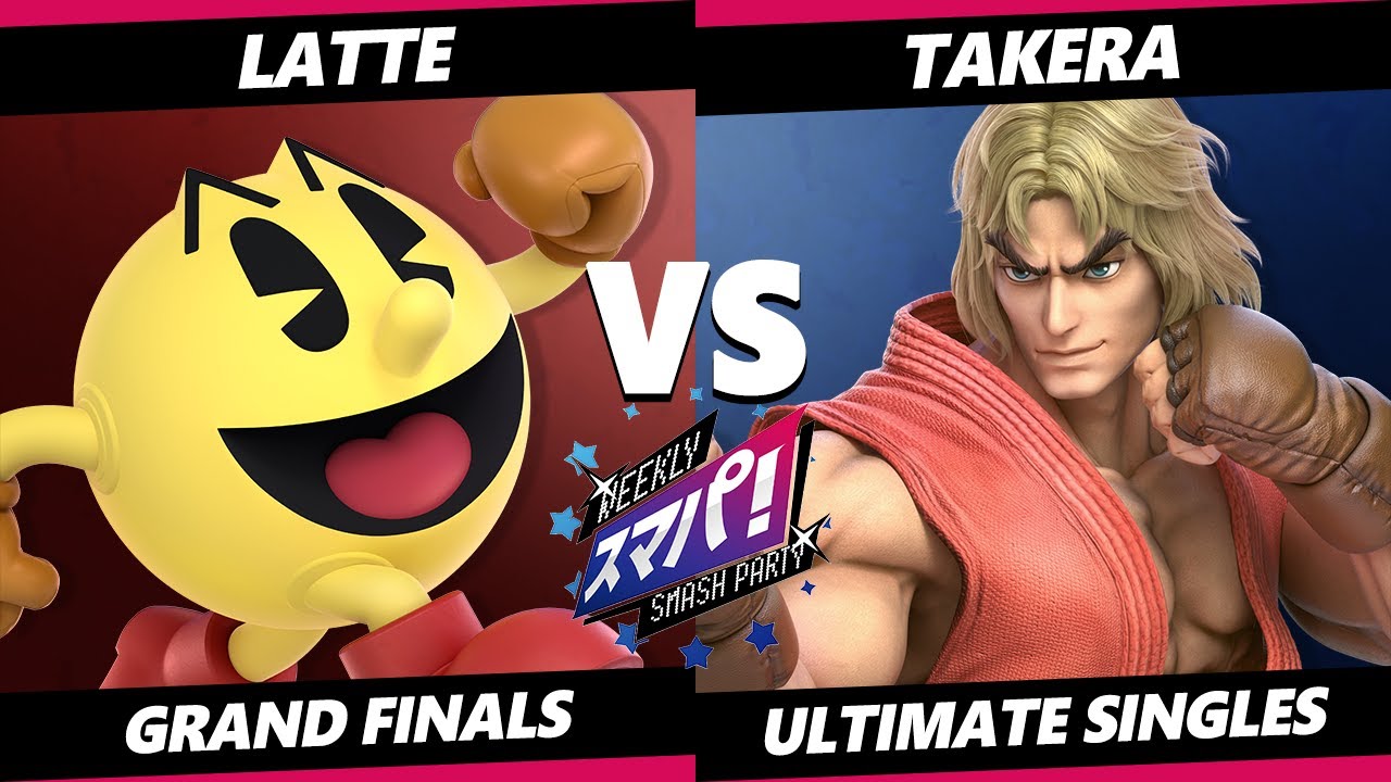Sumapa 95 GRAND FINALS - takera (Ken) Vs. Latte (Pac-Man) Smash Ultimate - SSBU