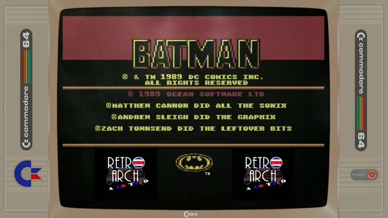 Retroarch Batman The Movie Commodore 64