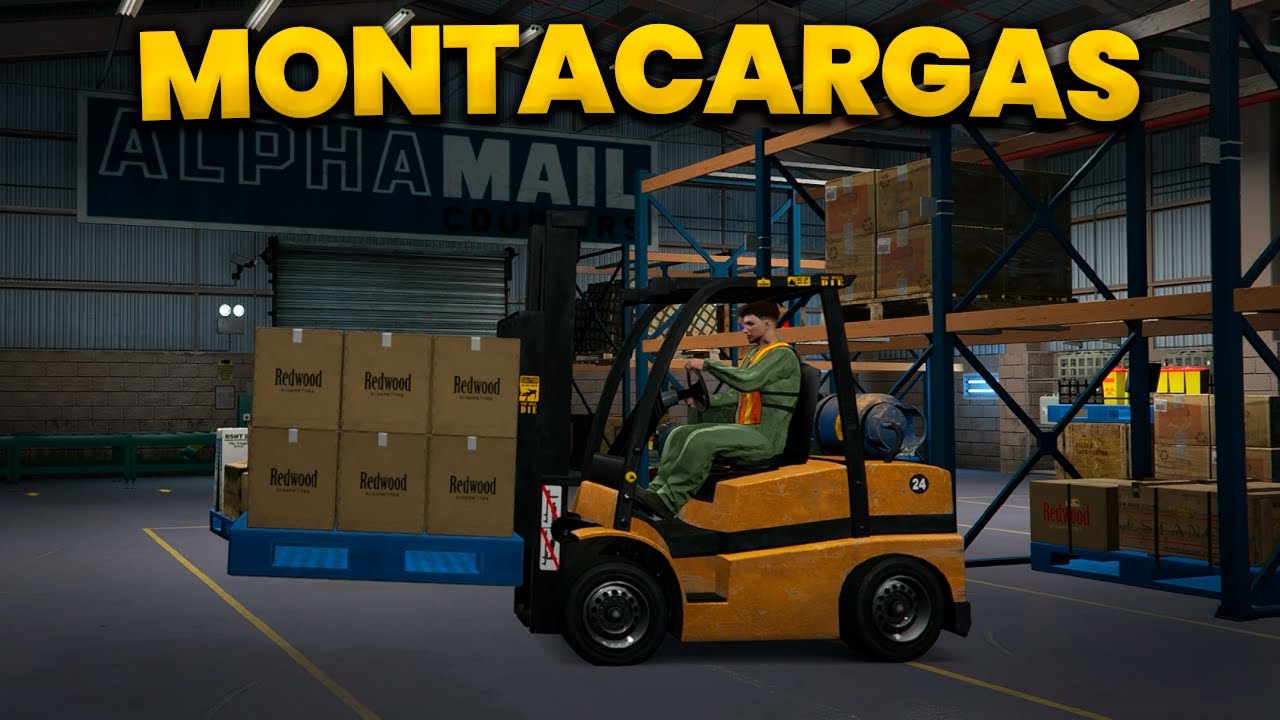 TRABAJO como MONTACARGAS en un ALMACÉN! | Trabajos Legales GTA Online