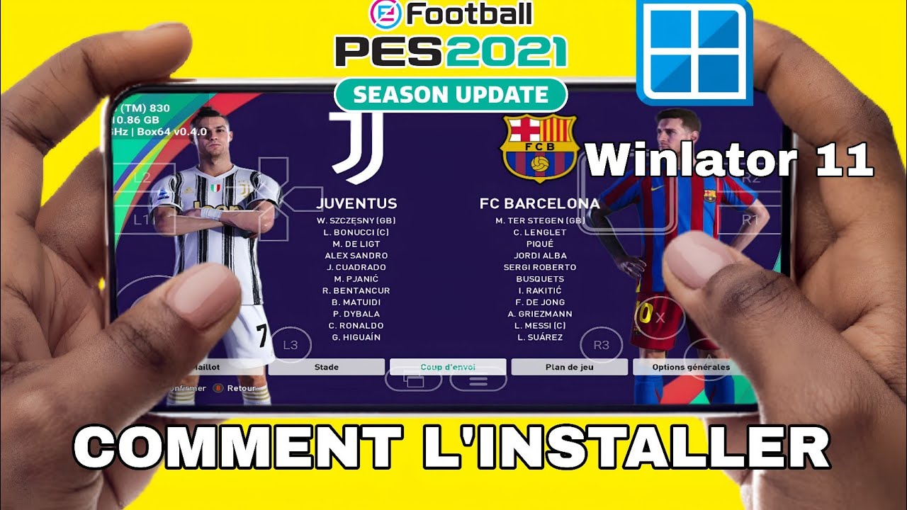 Comment Installer et Jouer &agrave; PES 2021 sur Winlator 11 | PES 2021 Winlator Snapdragon 8 Elite
