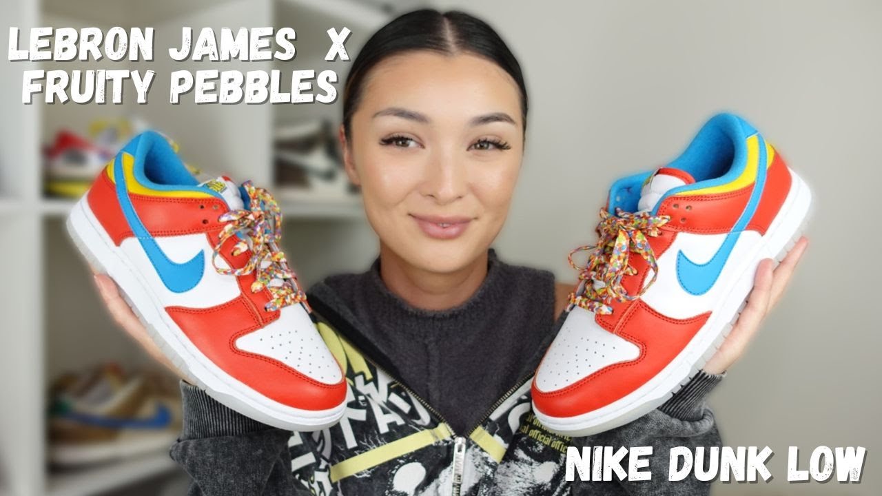 LEBRON X FRUITY PEBBLES NIKE DUNK LOWS!