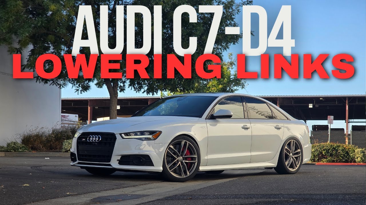 Audi C7-D4 Air Suspension Lowering Link Install Guide | S6 S7 RS7 A8 S8 | JHM