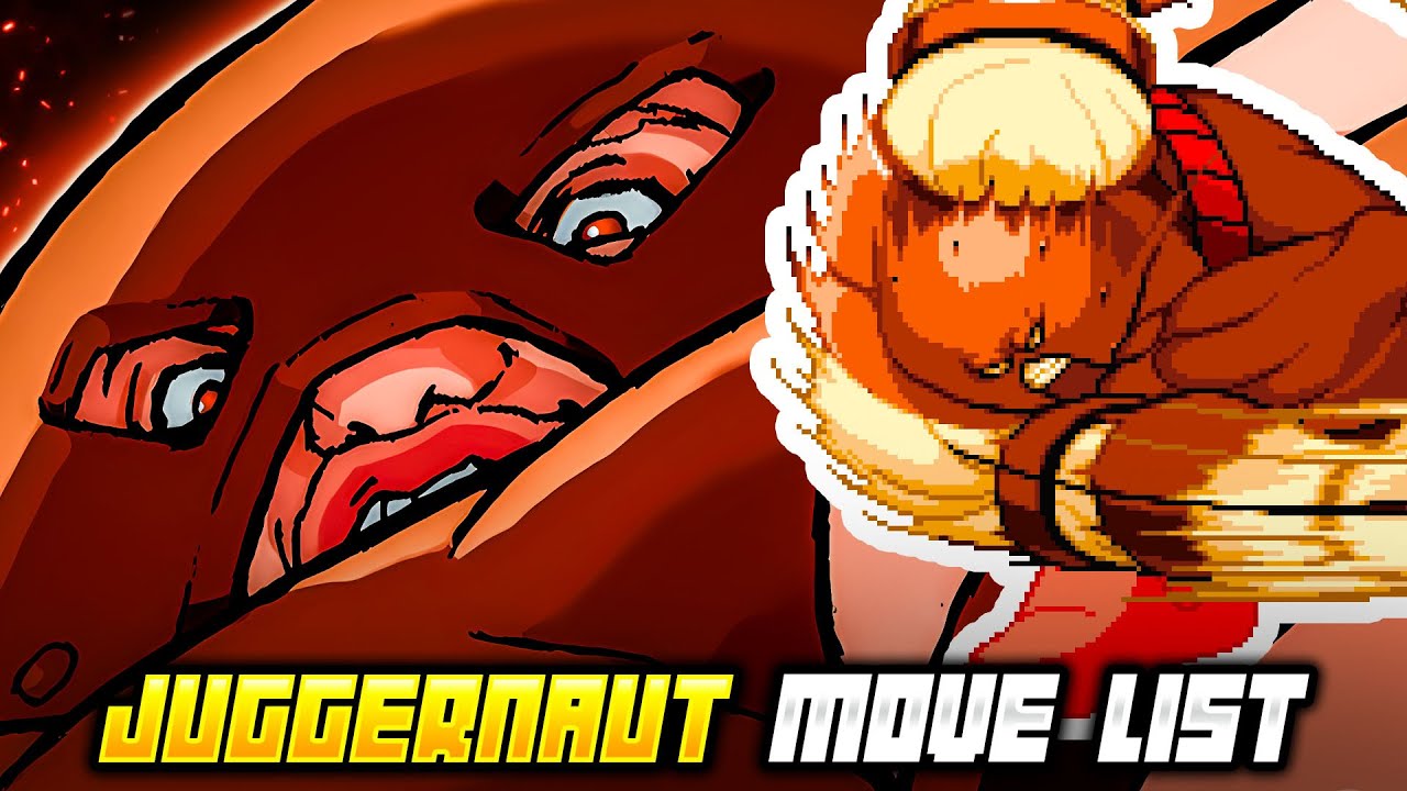 JUGGERNAUT MOVE LIST - X-Men vs. Street Fighter (XvSF)