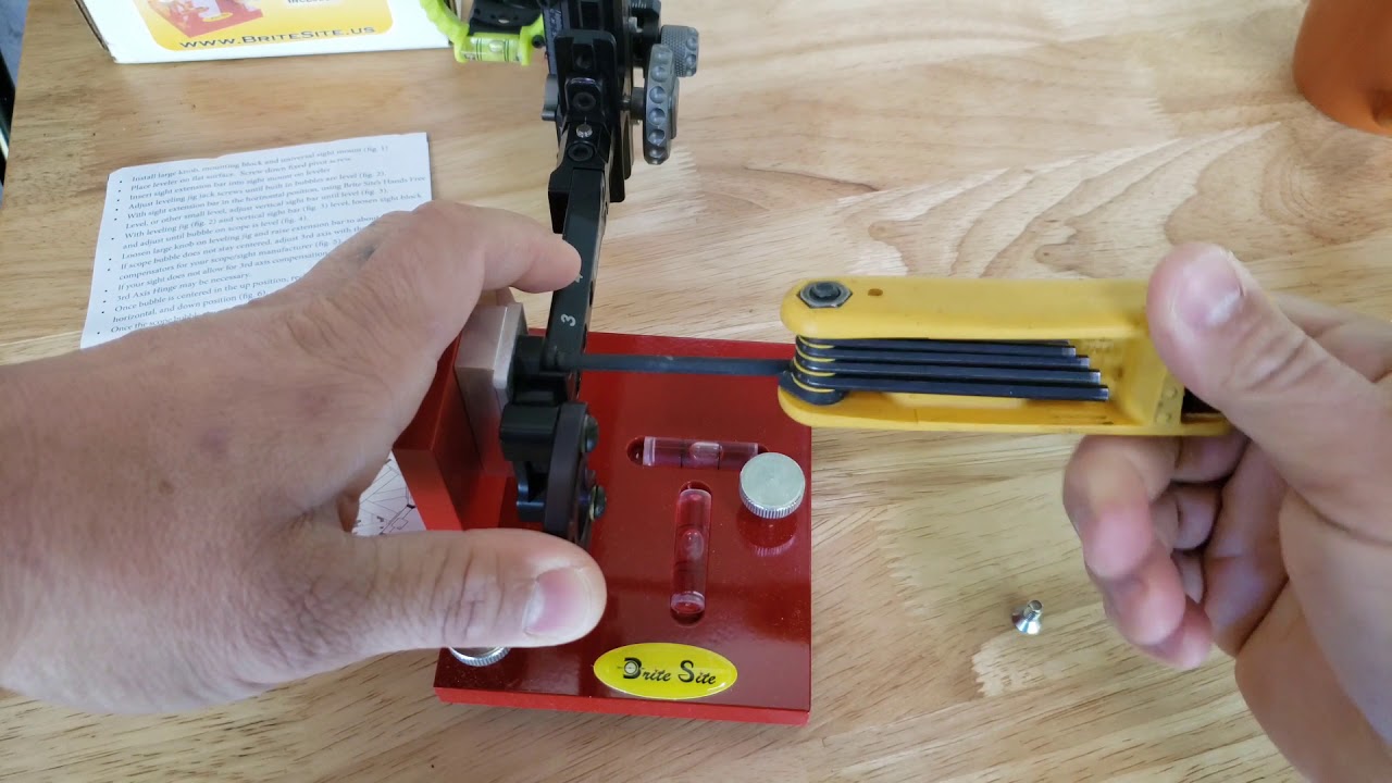 Checking 2nd and 3rd axis on a bow sight
