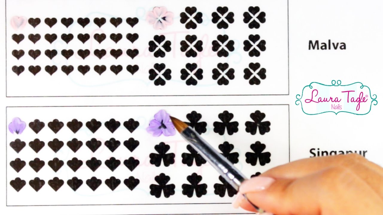 Aprende FLORES 3D para uñas. Imprime Gratis la planilla!