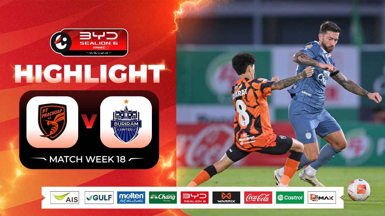 Highlights: PT Prachuap FC vs Buriram United | BYD C-Lions Six League One 2025/26 | January 4, 2026