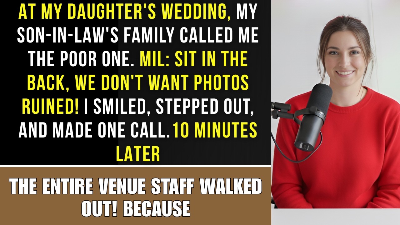 Son-in-law's family mocks poor mother at wedding, but her call changes everything!