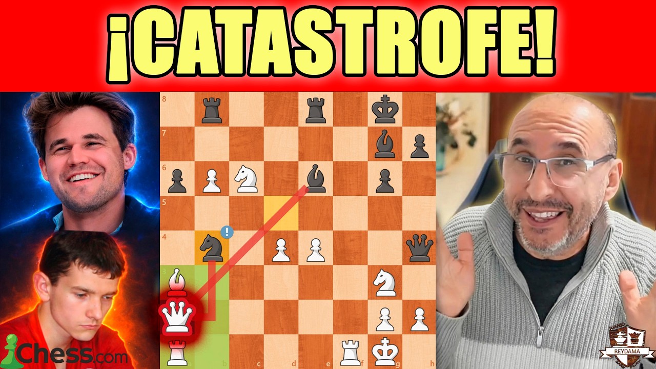 ¿POR QUE NO CAPTURA LA DAMA? Magnus Carlsen es DESTROZADO
