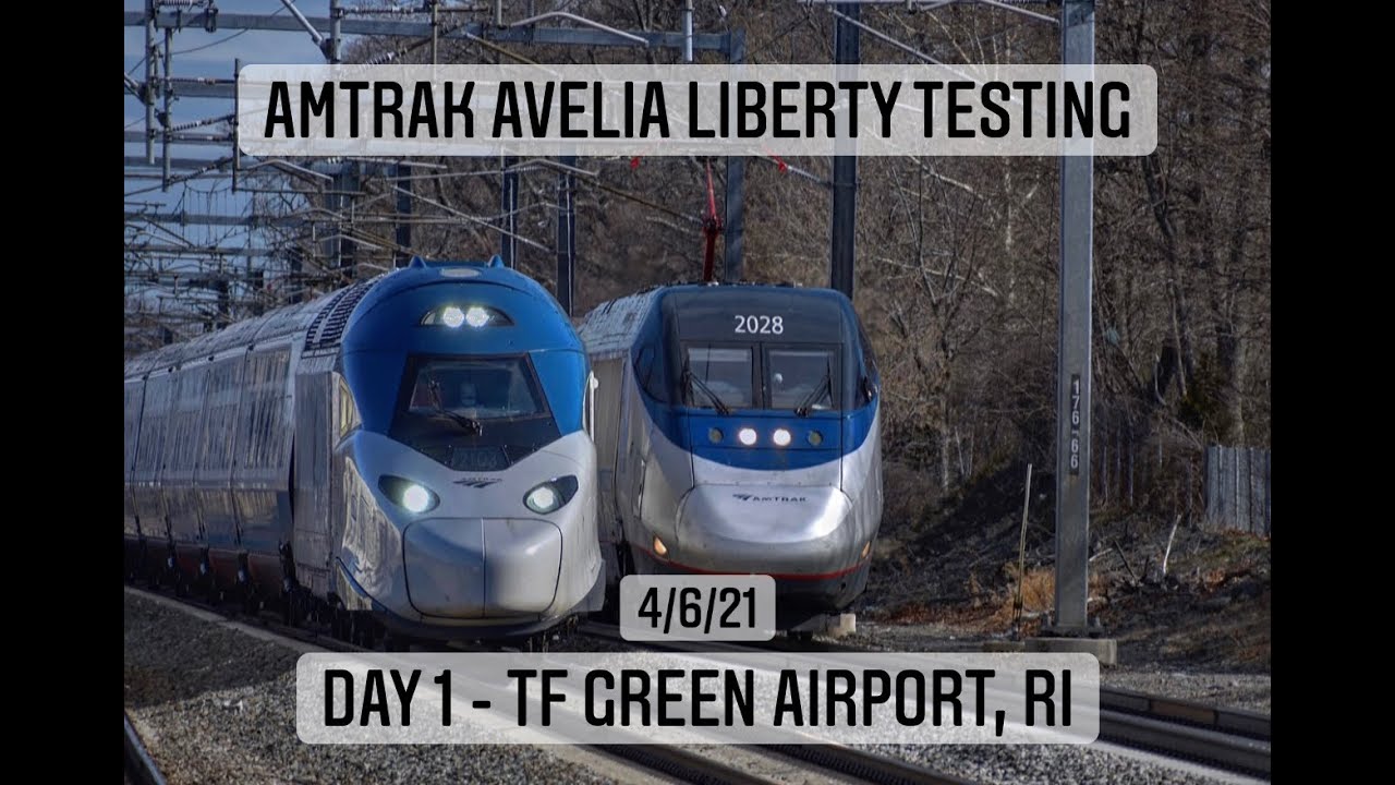 Amtrak Avelia Liberty High Speed Testing | Day 1 @ TF Green (4/6/21)