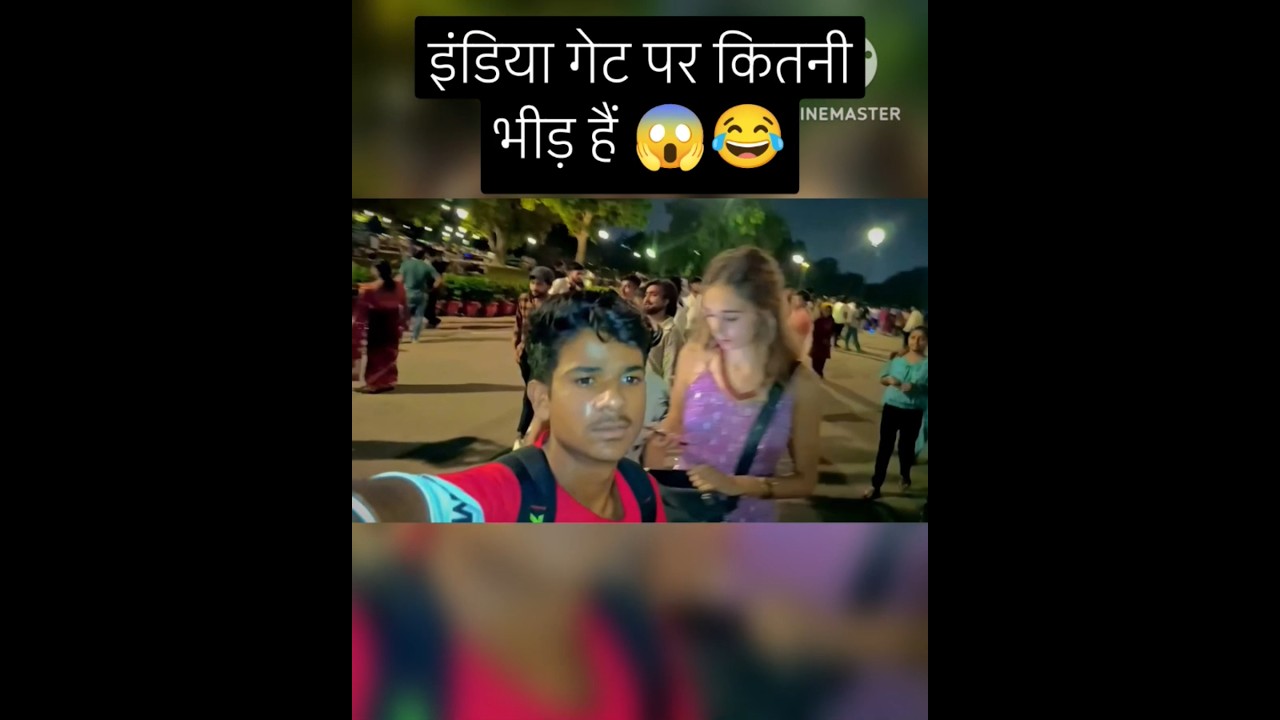 India gate par mili Russian 😱😂 #indiagate #trending #funny #pranks #girl #popular