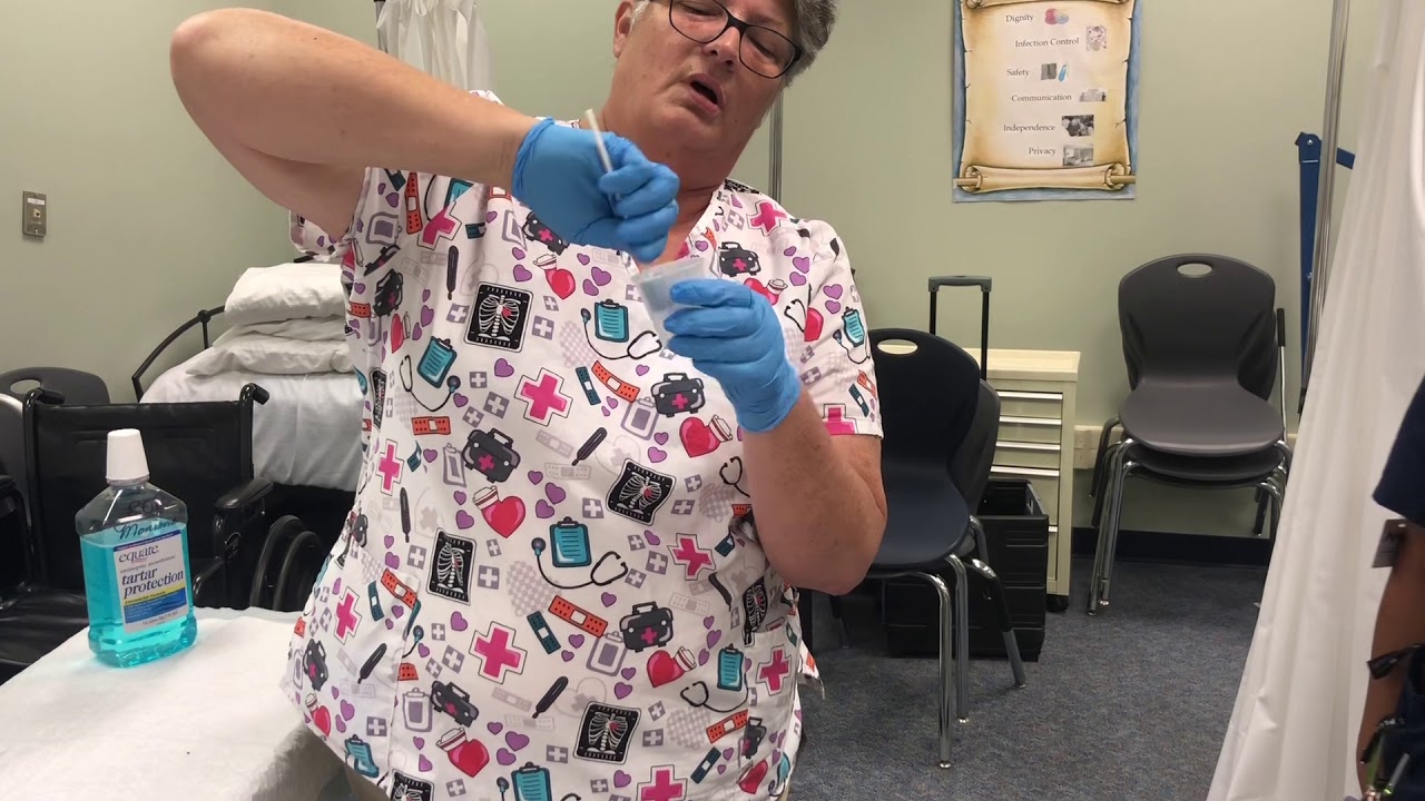 CNA Skills # 8 : Mouth Care for an Unconscious Resident
