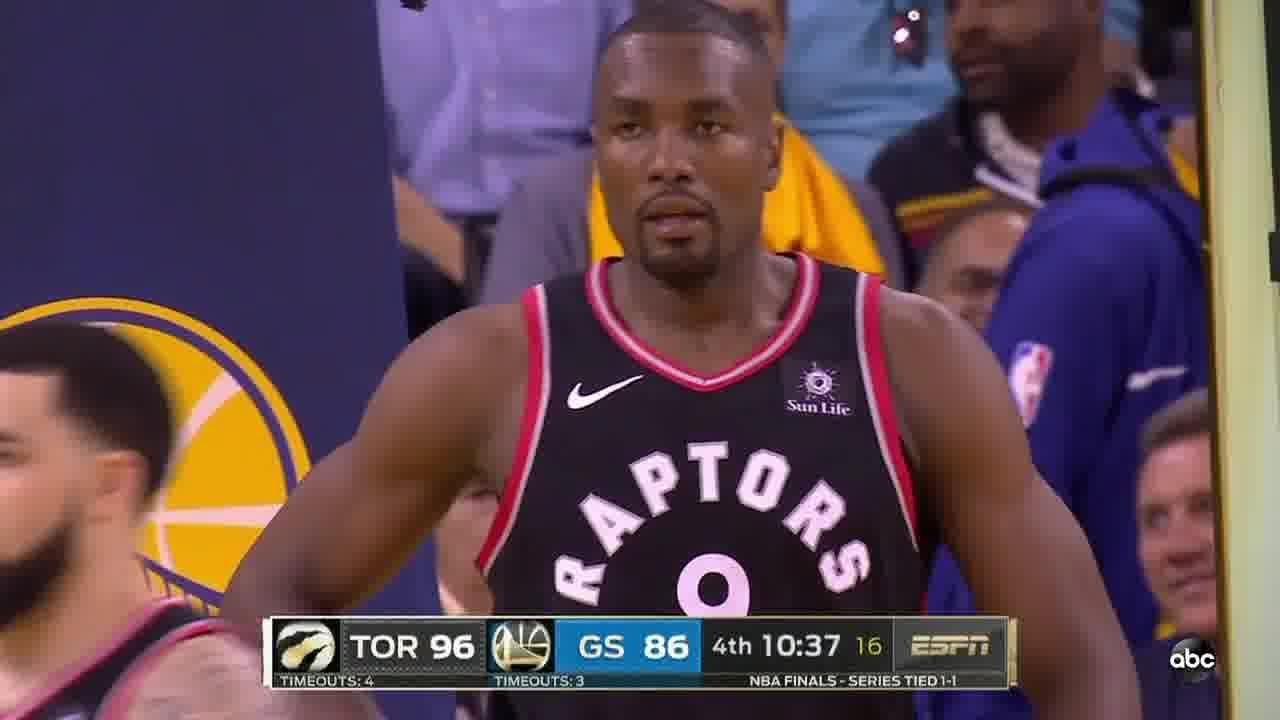 Serge Ibaka All Game Actions 2019 NBA Finals Game 3 Raptors vs Warriors Highlights