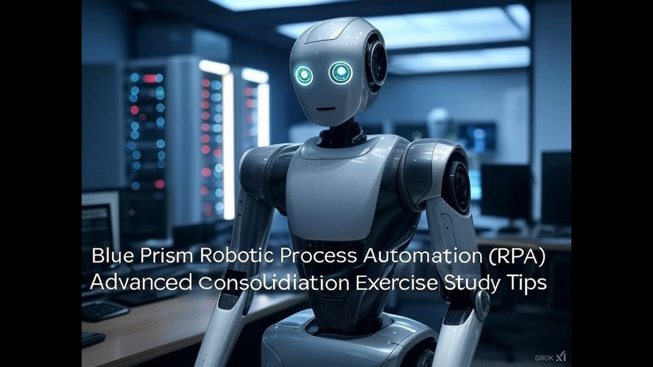 Blue Prism RPA Advanced Consolidation Exercise Study Tips Part 7 - Session Variables
