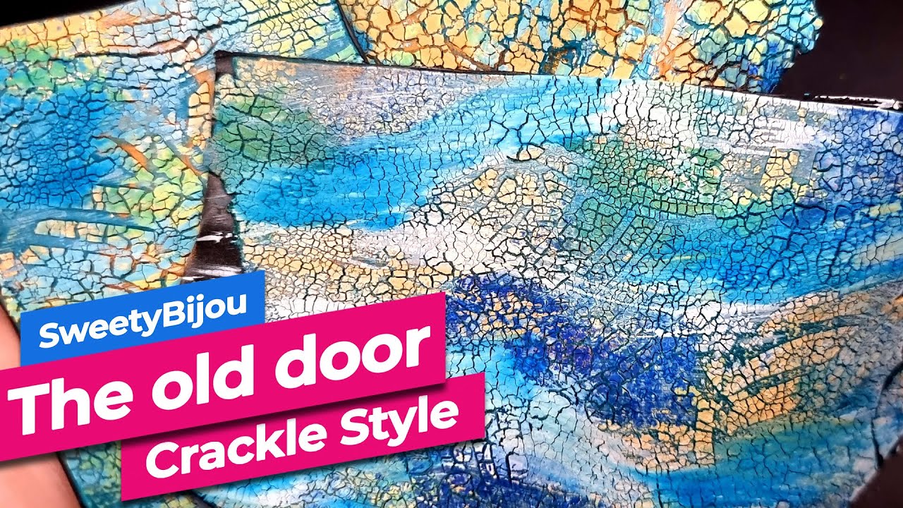 Old Painted Door Crackle style! Always different result! Amazing Crackle!