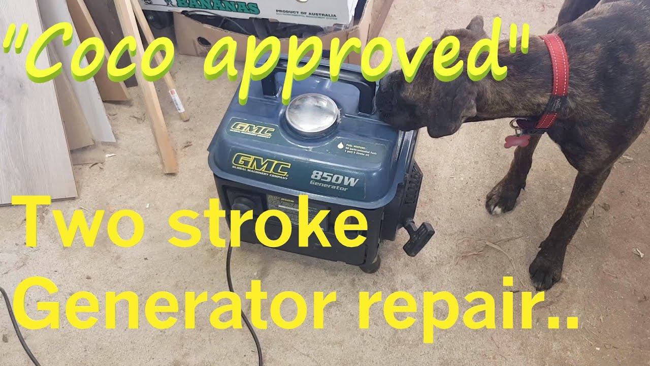 Saved from scrap! Appraising & successful repair/maintenance of a GMC two stroke 850W Generator.