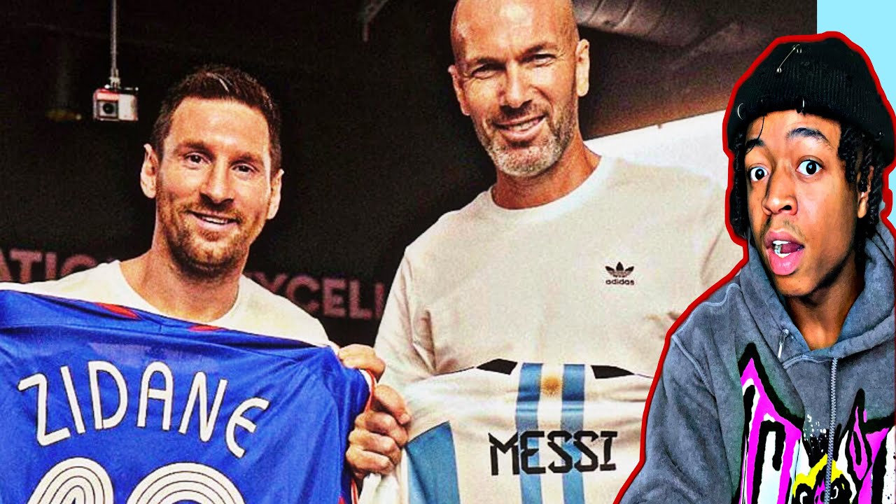 American REACTS to WHEN ZINEDINE ZIDANE MET LIONEL MESSI