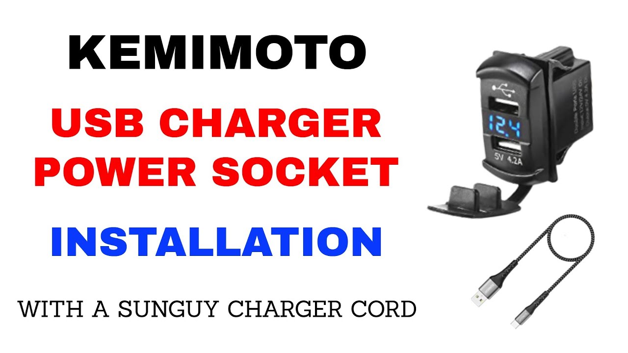 HOW TO INSTALL A USB 12V CAR POWER SOCKET KNOCK OUT INTO YOUR CAR Step by Step Instructions
