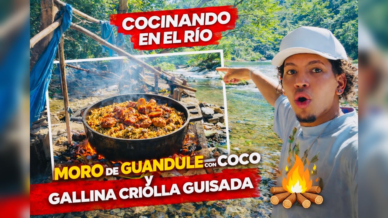 COCINANDO EN EL RÍO comida criolla, típica, aventura real