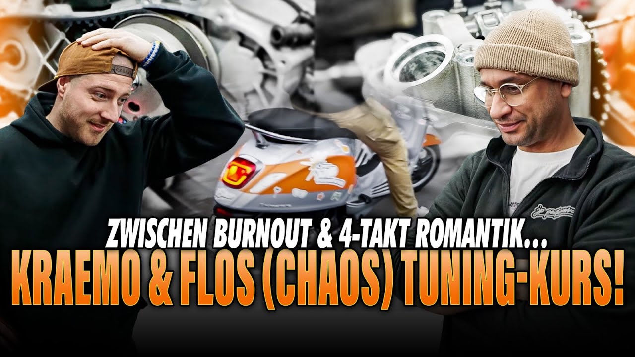 JP Performance - Kraemo & Flos (Chaos) Tuning-Kurs! Zwischen Burnout & 4-Takt Romantik!