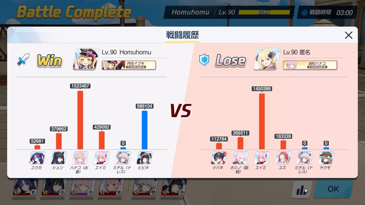 [ブルアカ][新S10][優香 旬 水花 艾米+  禮滿 響 進攻VS防守 椿 戰星 艾米 柚子 + 禮滿 八雲!][88][戦術対抗戦-市街戦]