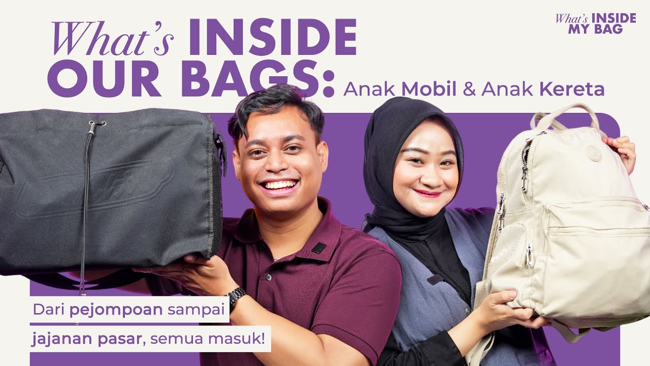 Obrak-Abrik Isi Tas Pengguna Kereta 🚂 VS Mobil 🚗, Beda Banget Isinya!