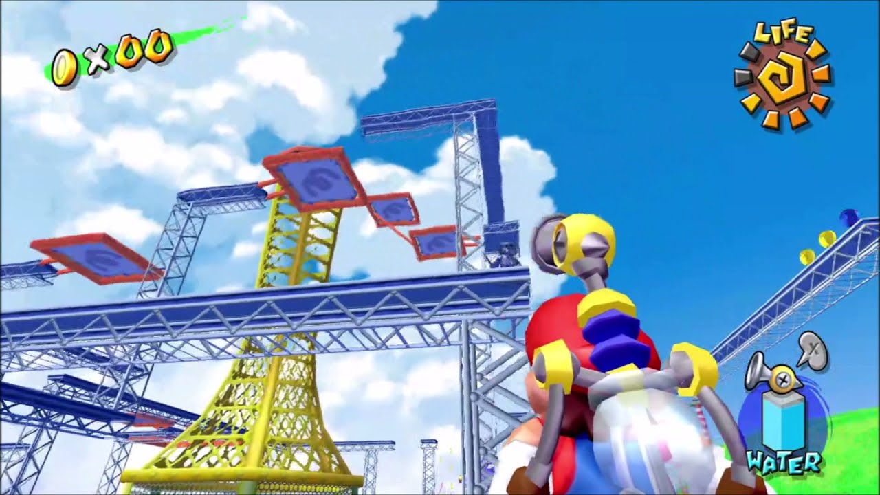 Super Mario Sunshine Switch - Ricco Harbor - Shadow Mario Revisited