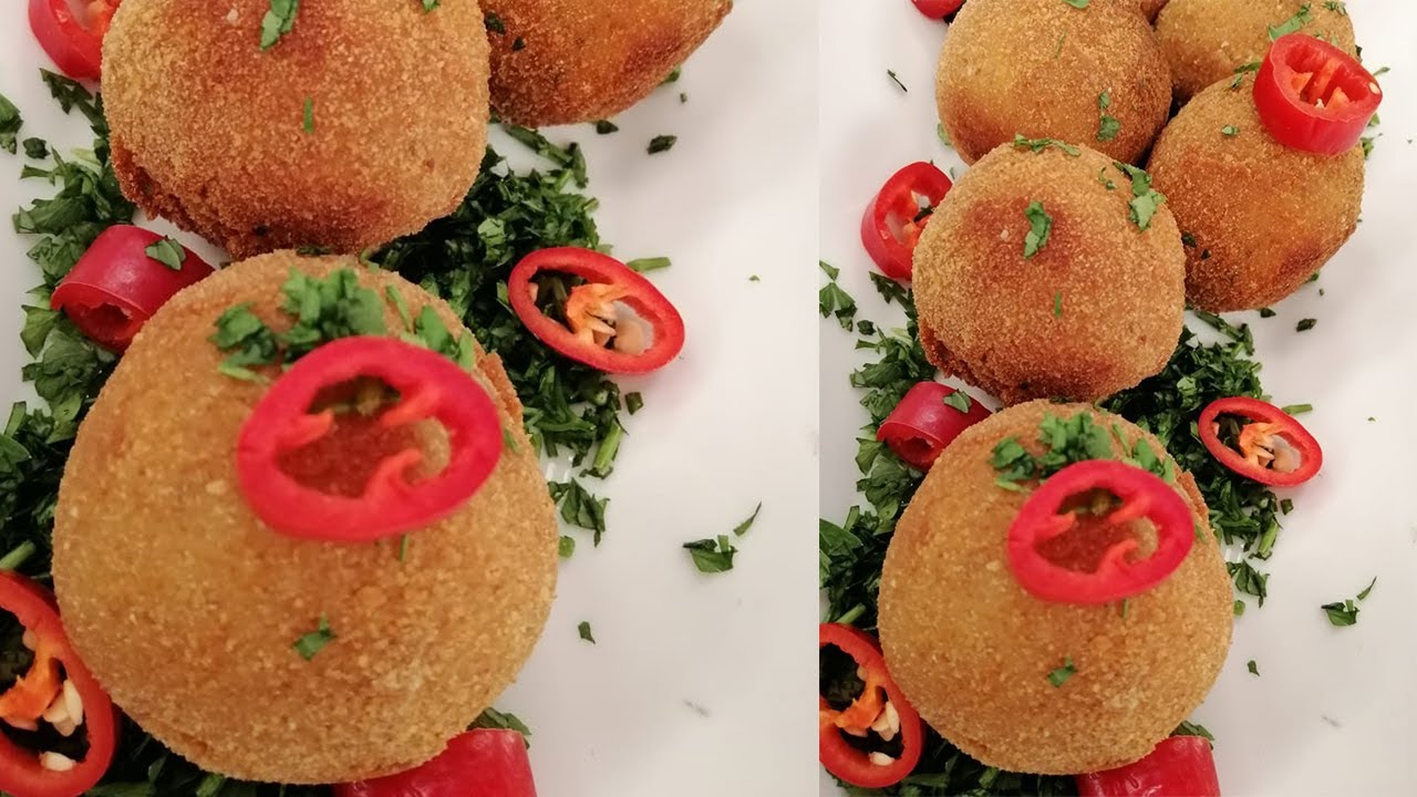 طريقة عمل بطاطس كروكيت محشية | العزومة مع الشيف فاطمة أبو حاتي
