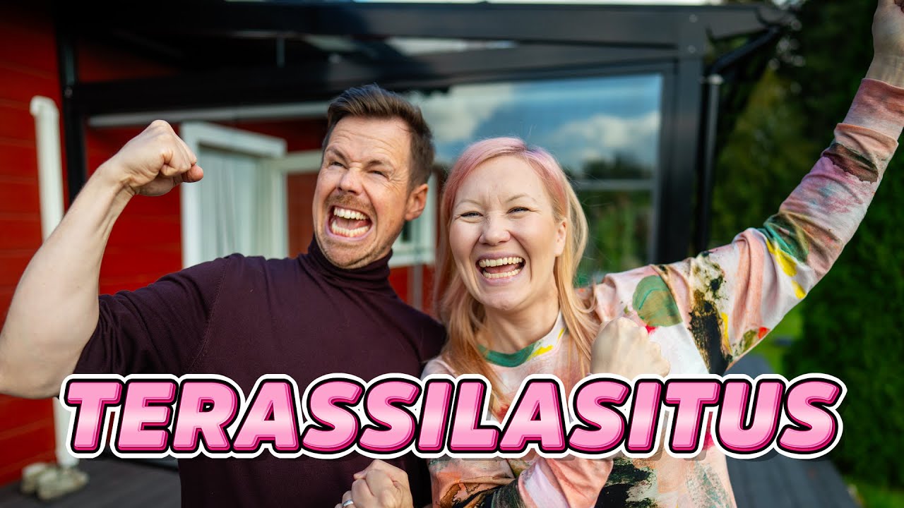 LASITETUN TERASSIN RAKENTAMINEN JA ESITTELY
