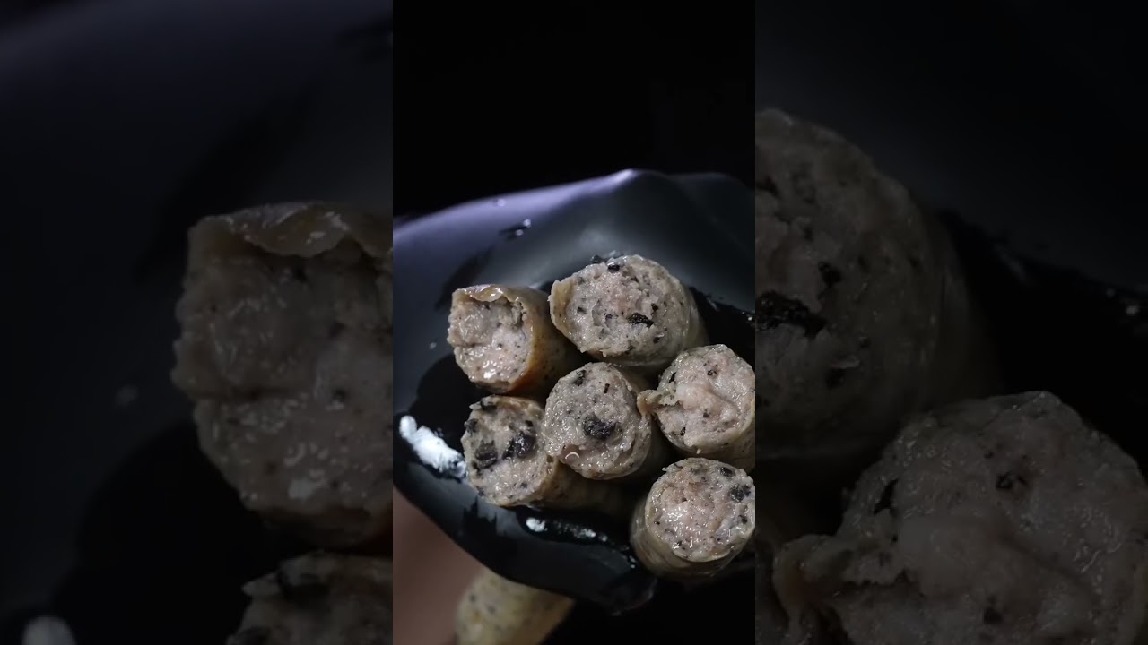 Sausage eating. Mukbang epic
