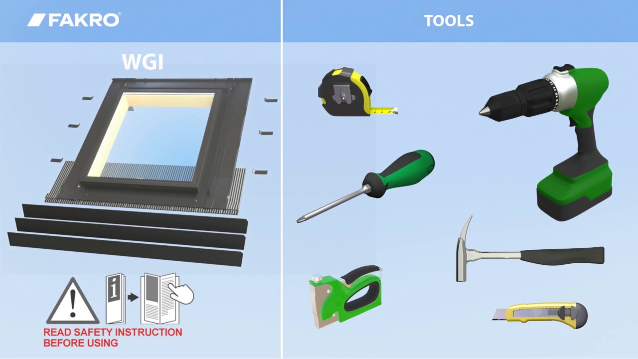 How to install a WGI FAKRO roof window