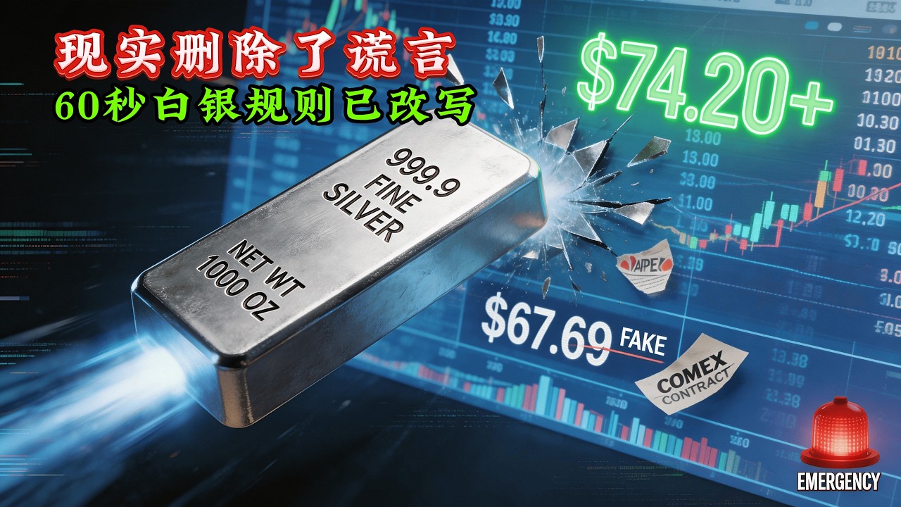 白银空头惨遭&ldquo;屠杀&rdquo;！周日开盘瞬间暴涨，揭秘华尔街最精密的金融骗局！#白银 #金融危机 #华尔街 #实物白银 #空头大屠杀 #阿航观察室 #财富保值 #黄金白银 #大宗商品 #避险资产