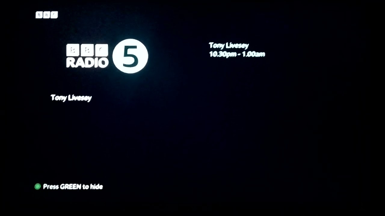 Freeview bbc radio channel zapping 07/10/2025