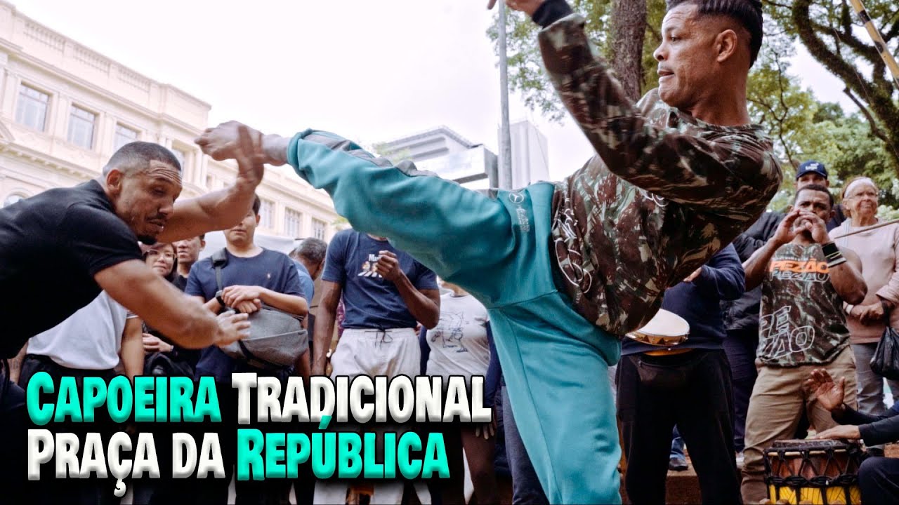 Roda de Capoeira da Pra&ccedil;a da Rep&uacute;blica S&atilde;o Paulo Brasil 19 outubro 2025 #capoeiraviva