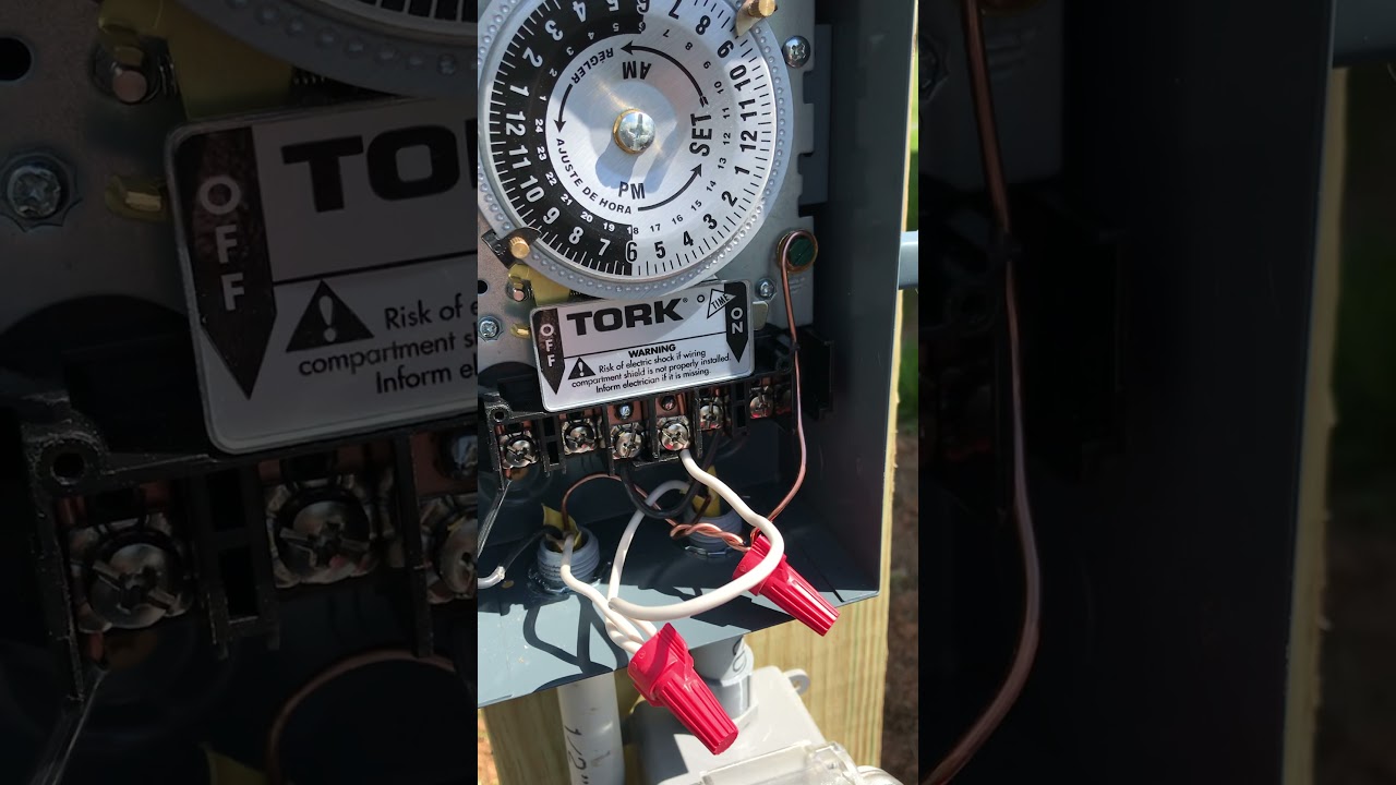 How to wire a Tork 1109a timer switch